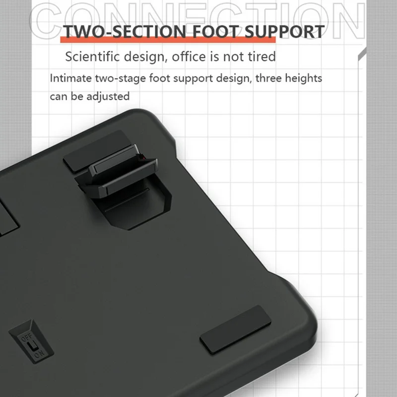 LEAVEN K610 1.6m Wired 61-key Water-cooled E-sports Gaming Mechanical Keyboard, Classic Version - Grey+Orange+Yellow / Red Switch