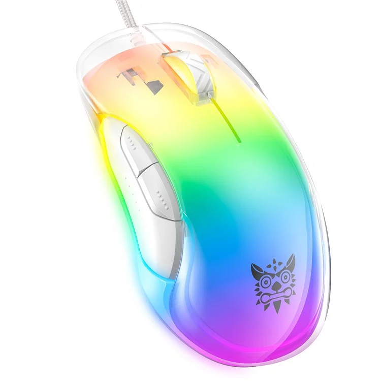 ONIKUMA CW925 USB verkabelte Gaming-Maus RGB-Licht Computer Laptop Mäuse - Weiß