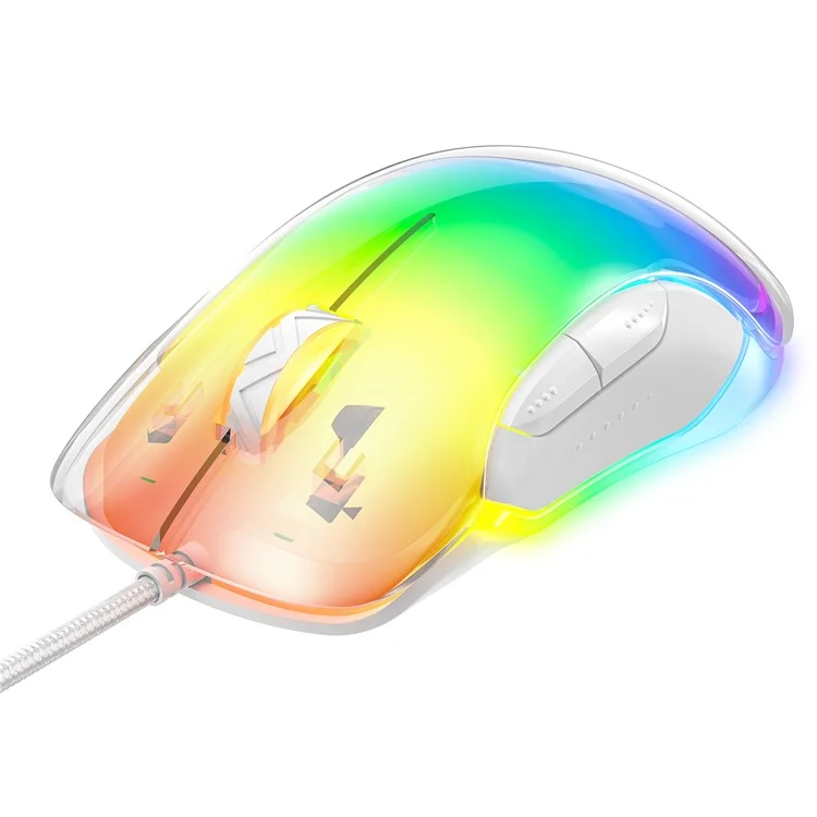 ONIKUMA CW925 USB verkabelte Gaming-Maus RGB-Licht Computer Laptop Mäuse - Weiß