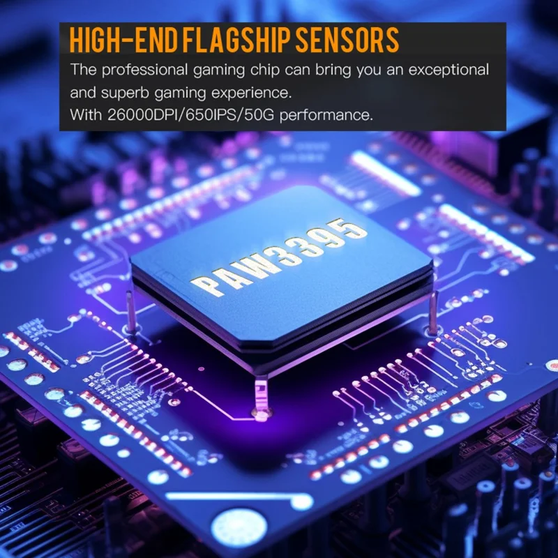 DARMOSHARK M3S Pro Tri-Mode 2.4G / USB-C / Bluetooth-compatible Mouse Wireless Gaming Mouse Up to 26000DPI 650IPS for Laptop PC - White