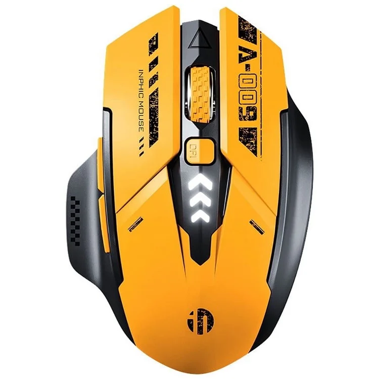 Inphic A9 Bluetooth + 2.4g Ratón Inalámbrico de Tres Modos 5 Dpi Ratones Ergonómicos de Juegos Ergonómicos