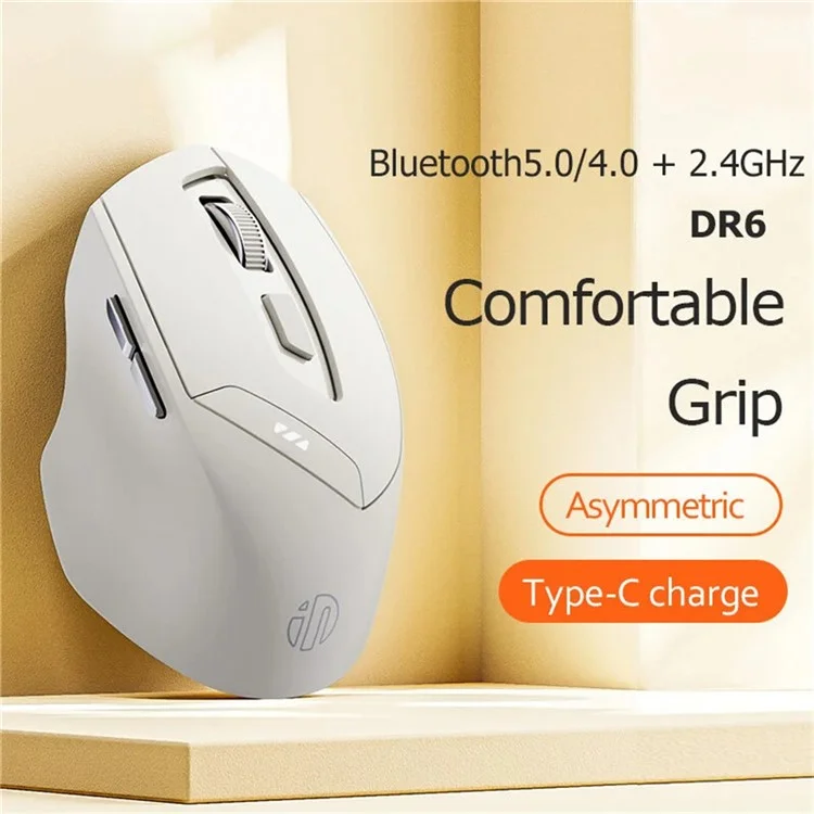 Inphic DR6 Bluetooth 4.0 / Bluetooth 5.0 / 2,4 g Drahtlose Maus -home -büro -computer Laptop Stummschalt Mäuse