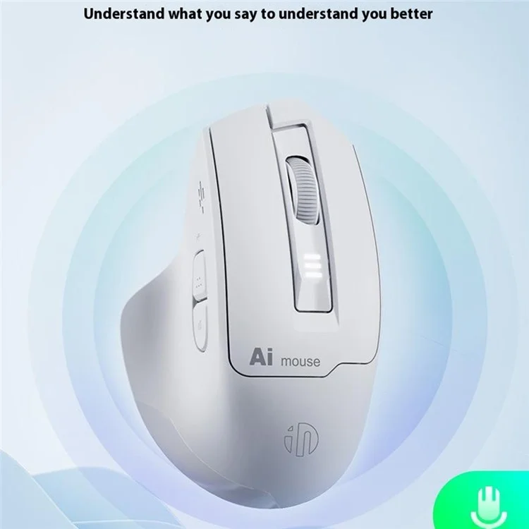 INPHIC S6 AI Smart Voice Mouse Wireless Bluetooth-compatible Mouse 2400DPI Support Voice Controlled Typing
