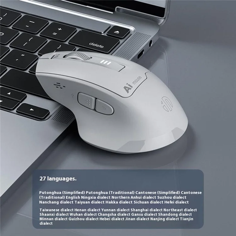 INPHIC S6 AI Smart Voice Mouse Wireless Bluetooth-compatible Mouse 2400DPI Support Voice Controlled Typing
