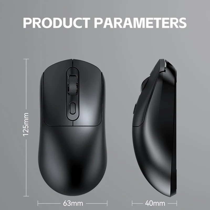 T-WOLF X8 Dual Mode Wireless Mouse with 500mAh Rechargeable Battery Gaming Mouse - White