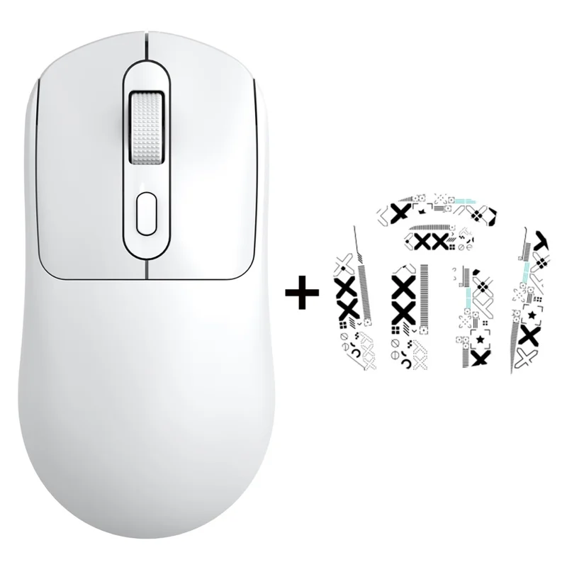 T-WOLF X8 Wireless Mouse BT Single Mode 2.4G Type-C Rechargeable Gaming Mouse - White