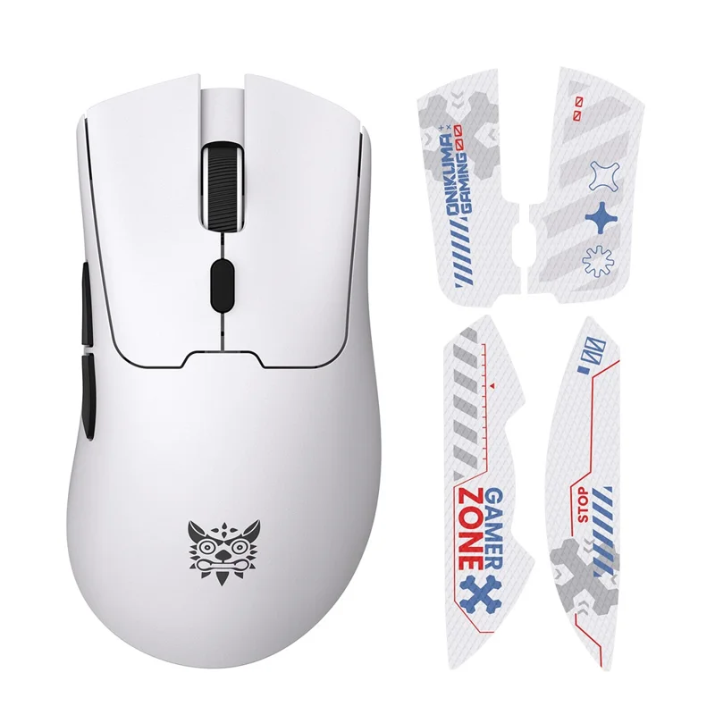 ONIKUMA DM01 Tri-Mode Gaming Mouse Wireless 2.4G Wired Type-C Bluetooth-Compatible Mouse with 6 DPI Levels - White