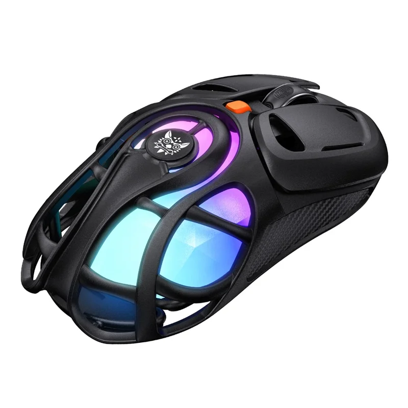 ONIKUMA DM02 Tri-Mode Gaming Mouse 2.4G Wireless Bluetooth-compatible 6 DPI Levels RGB Backlit Mouse - Black