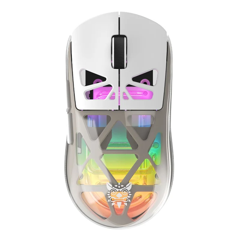 ONIKUMA CW930 Tri-Mode Gaming Mouse 2.4G Bluetooth-Compatible Wired RGB Light 3600DPI Mouse - White