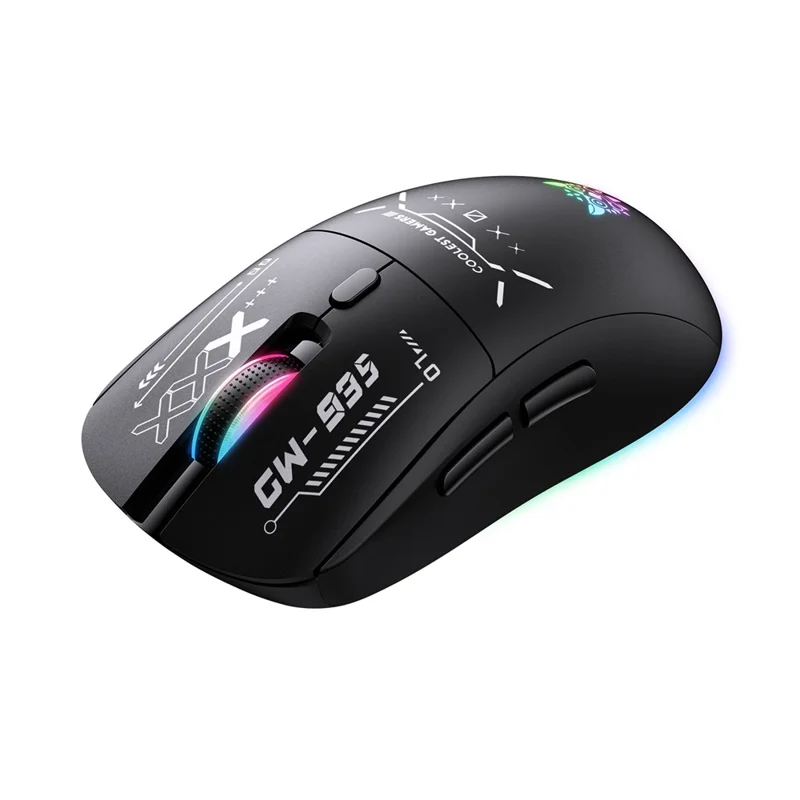 ONIKUMA CW935 Drei-Modus-Gaming-Maus RGB 12800 DPI Bluetooth-kompatibel Wireless 2,4G Maus - Schwarz