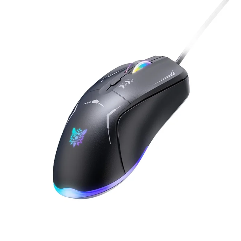 ONIKUMA CW917 Gaming Mouse 6 Keys RGB Color Wired Mechanical Mouse for PC Esports - Black