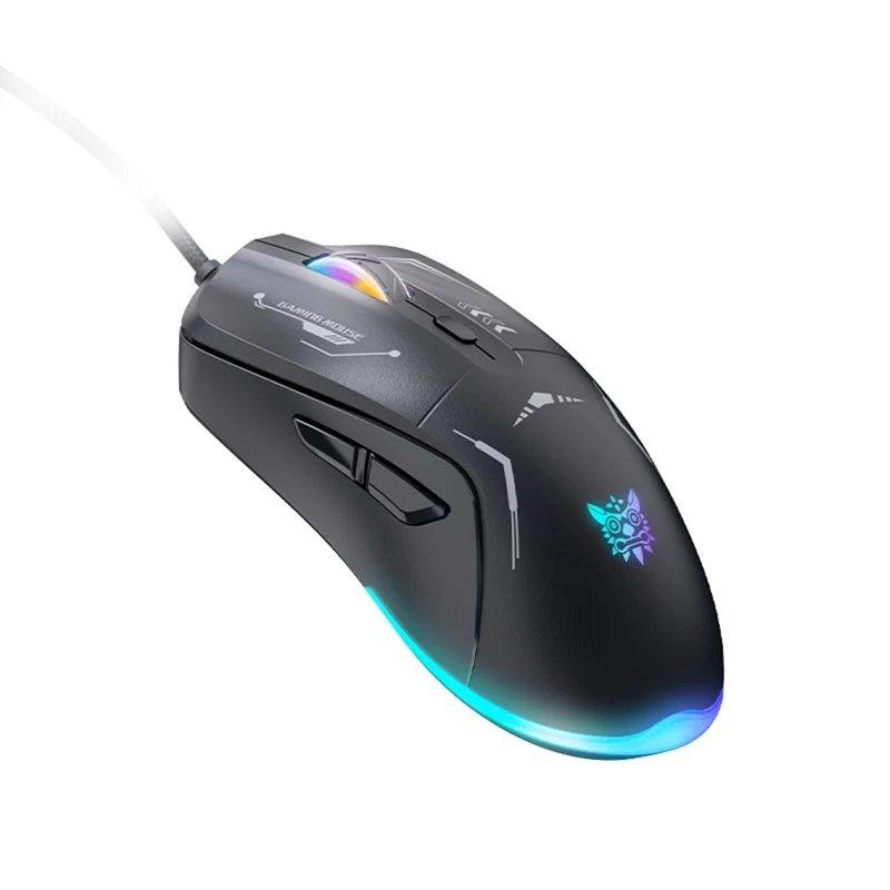 ONIKUMA CW917 Gaming Mouse 6 Keys RGB Color Wired Mechanical Mouse for PC Esports - Black