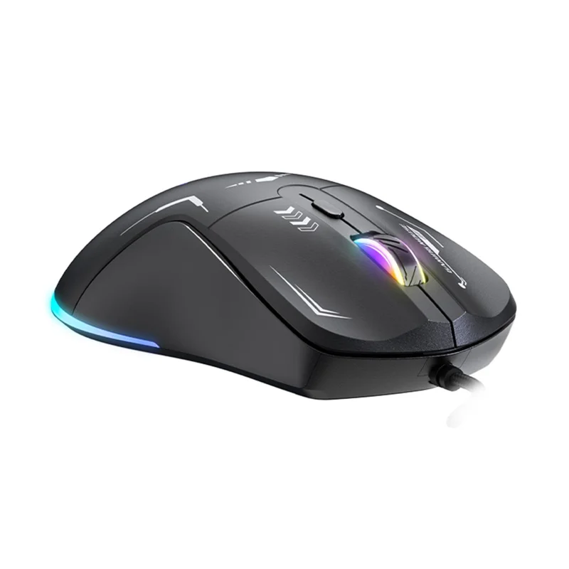 ONIKUMA CW917 Gaming Mouse 6 Keys RGB Color Wired Mechanical Mouse for PC Esports - Black