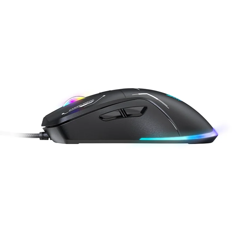 ONIKUMA CW917 Gaming Mouse 6 Keys RGB Color Wired Mechanical Mouse for PC Esports - Black