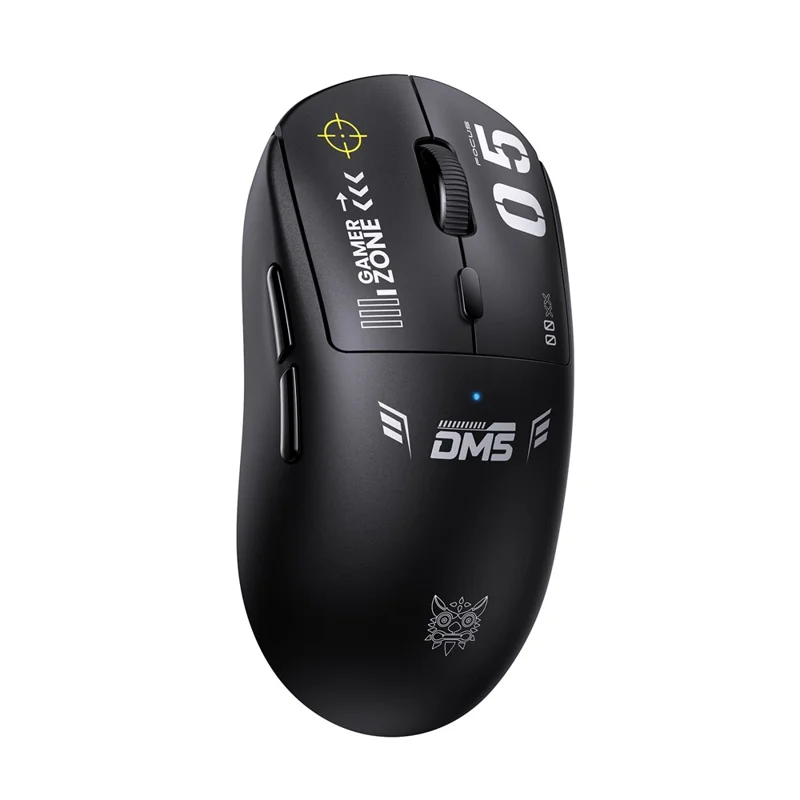 ONIKUMA DM05 Mouse da Gioco Tri-Modalità Bluetooth-compatibile 2.4G Wireless Cablato Ergonomico per PC - Nero