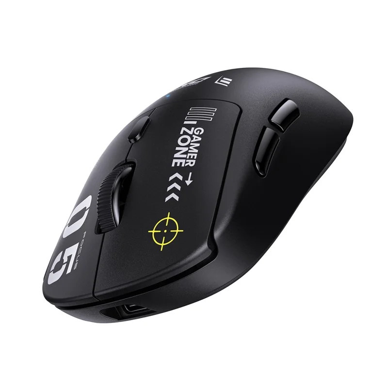 ONIKUMA DM05 Mouse da Gioco Tri-Modalità Bluetooth-compatibile 2.4G Wireless Cablato Ergonomico per PC - Nero