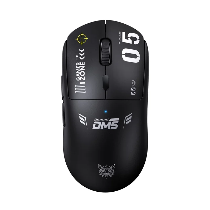 ONIKUMA DM05 Mouse da Gioco Tri-Modalità Bluetooth-compatibile 2.4G Wireless Cablato Ergonomico per PC - Nero