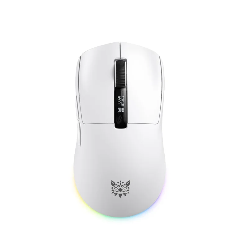 ONIKUMA DM07 2,4G trådløs gaming-mus 3-tils-måde tråbunden Bluetooth-kompatibel PC-mus med magnetisk opladningsbase - Hvid