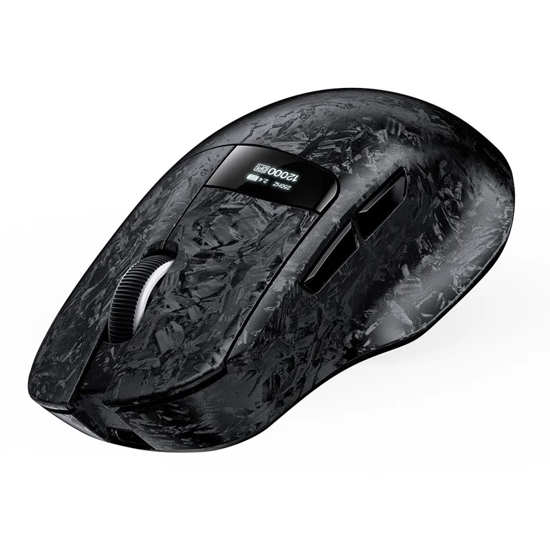 ONIKUMA DM08 Wireless Tri-Mode Gaming Mouse 2.4G Bluetooth-compatible Type-C OLED Display with RGB Charging Base - Black
