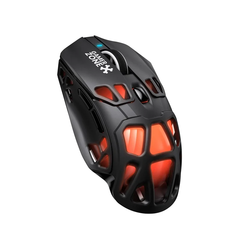 ONIKUMA DM09 Tri-Mode Wireless Gaming Mouse Hollow Design with RGB Magnetic Charging Base - Black