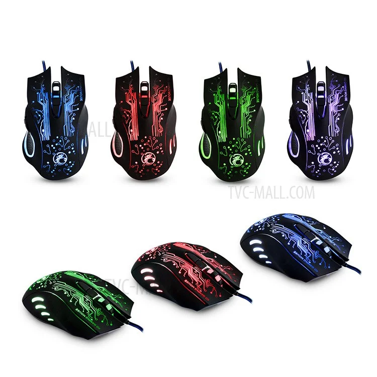 IMICE X9 Wired Optical Gaming Mouse 4 Ratones DPI Ajustables 6 Botones Programables Ratones de Juegos