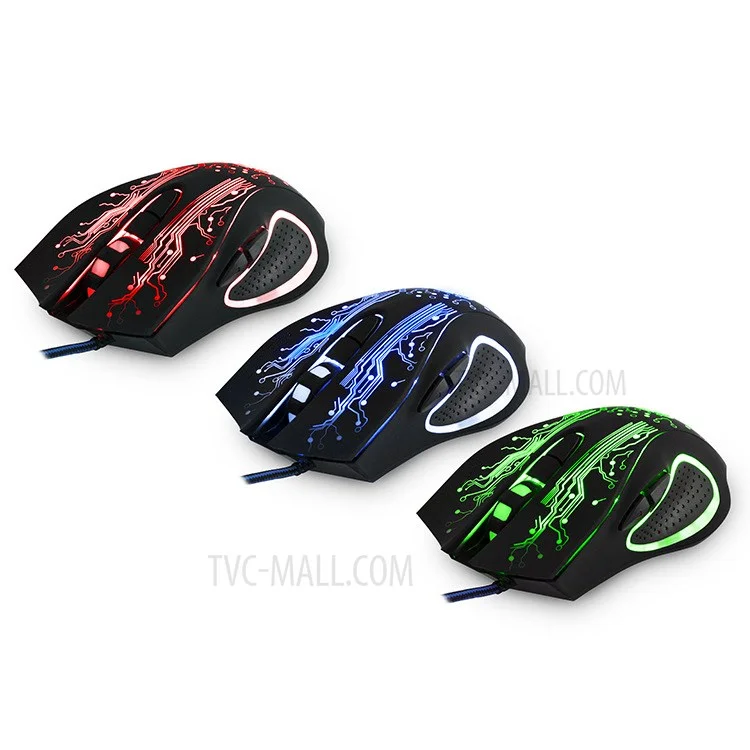 IMICE X9 Wired Optical Gaming Mouse 4 Ratones DPI Ajustables 6 Botones Programables Ratones de Juegos