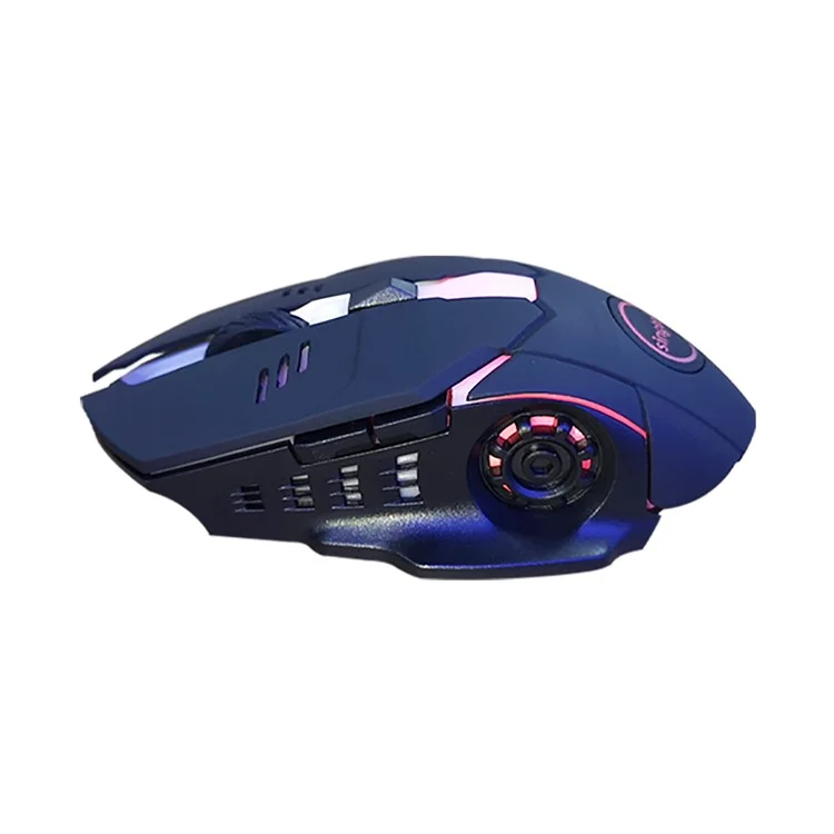 SINGTELL ST02 6-Tasten USB-Kabel-Gaming-Maus, einstellbare DPI, 7-farbige atmende Lampe