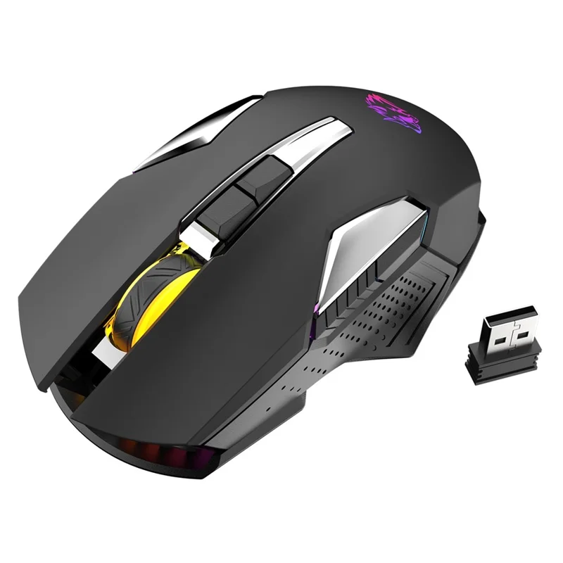 ZIYOU LANG X18 2.4GHz Wireless Bluetooth-compatible Mouse RGB Light 3 DPI Adjustable Cordless Computer Accessories - Black