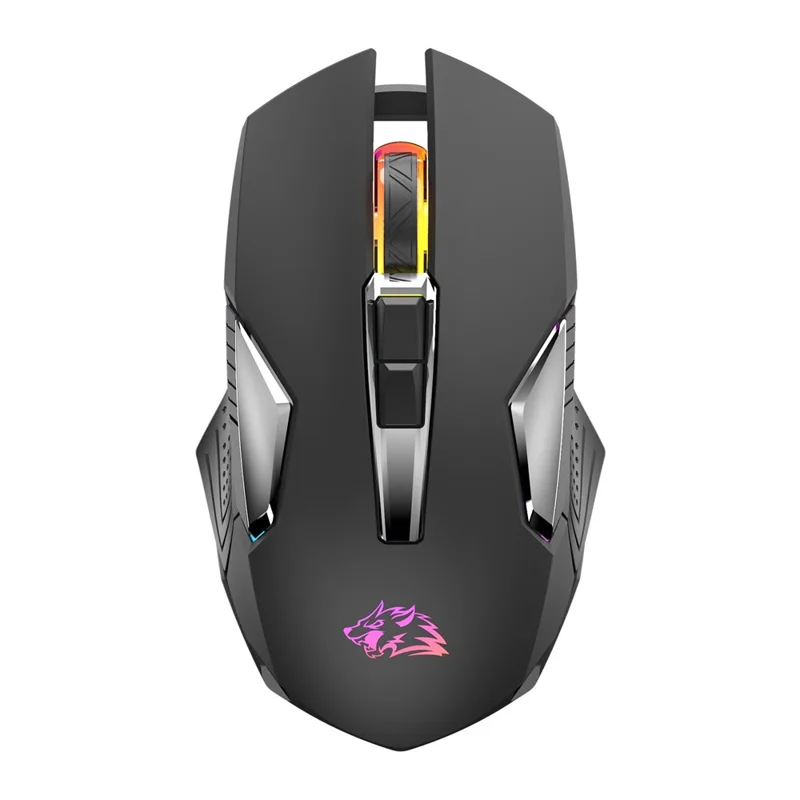 ZIYOU LANG X18 2.4GHz Wireless Bluetooth-compatible Mouse RGB Light 3 DPI Adjustable Cordless Computer Accessories - Black