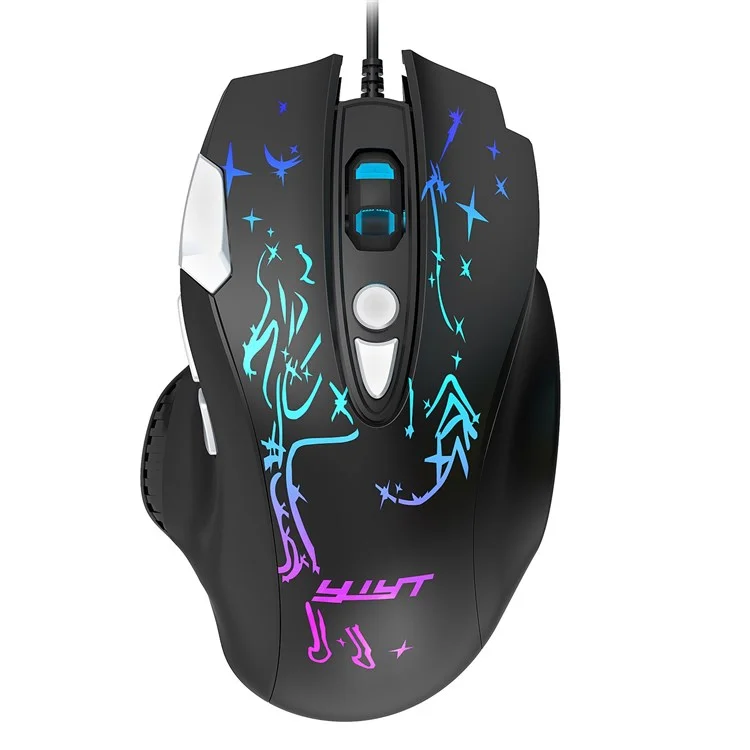 YWYT G855 Wired RGB Gaming Mouse 8-Button 6400 DPI Büro Home Mäuse Mit Seitenknöpfen