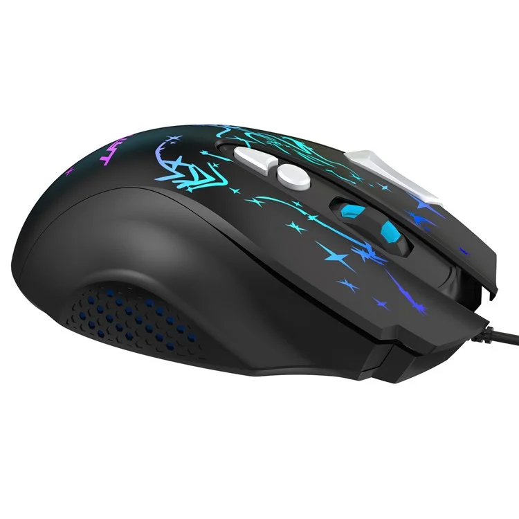 YWYT G855 Wired RGB Gaming Mouse 8-Button 6400 DPI Büro Home Mäuse Mit Seitenknöpfen