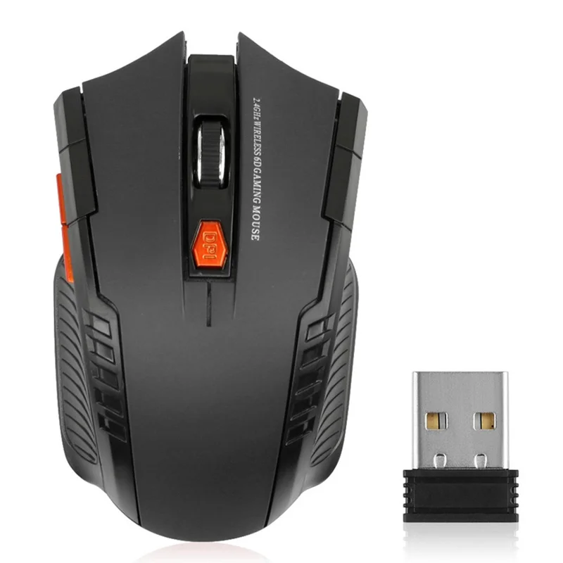 11 RGB Mouse 2.4G Wireless Connection 800 / 1200 / 1600DPI Laptop Computer Mouse for MacOS and Windows - Black