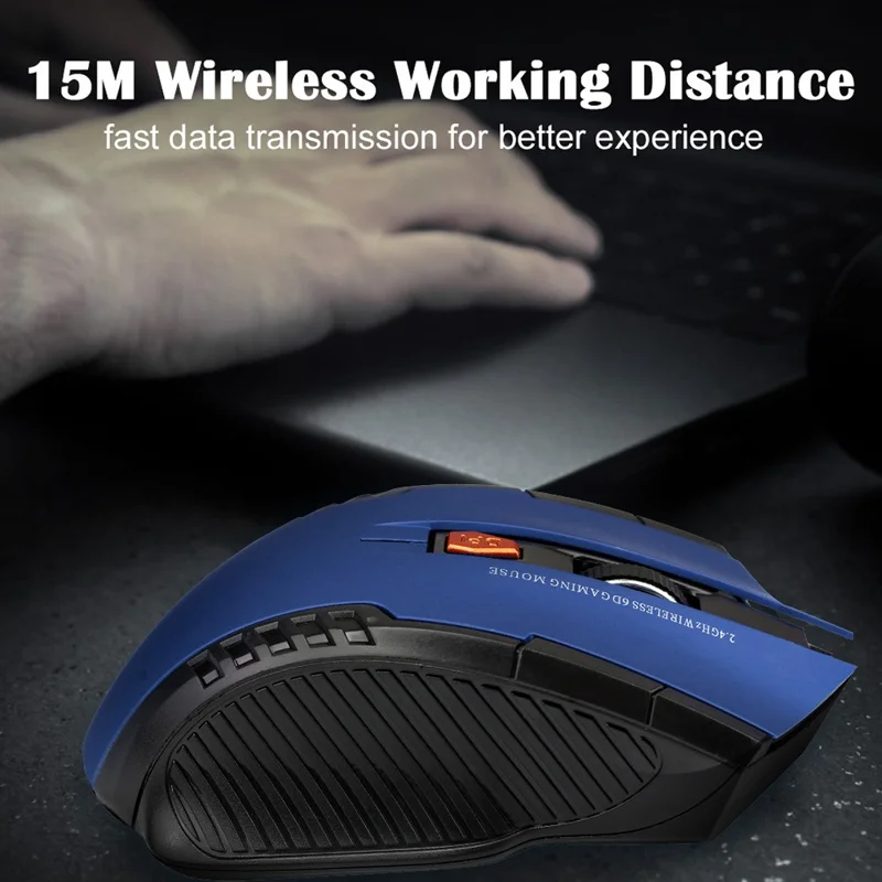 11 RGB Mouse 2.4G Wireless Connection 800 / 1200 / 1600DPI Laptop Computer Mouse for MacOS and Windows - Black