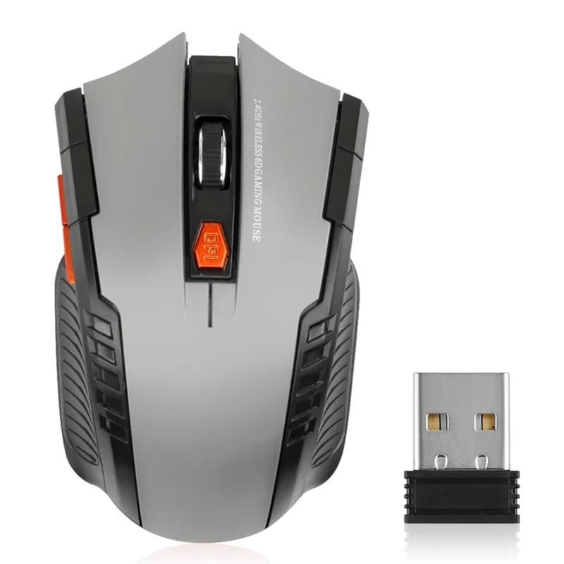11 RGB Mouse 2.4G Wireless Connection 800 / 1200 / 1600DPI Laptop Computer Mouse for MacOS and Windows - Grey
