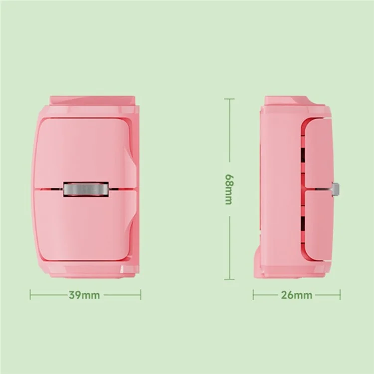 Dual Mode Bluetooth+2.4G Finger Mouse 1000DPI Wireless Mini Mouse with Finger Ring - Purple