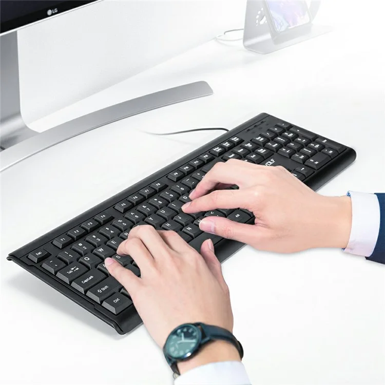 T-WOLF T15 104 Keys USB Wired Keyboard