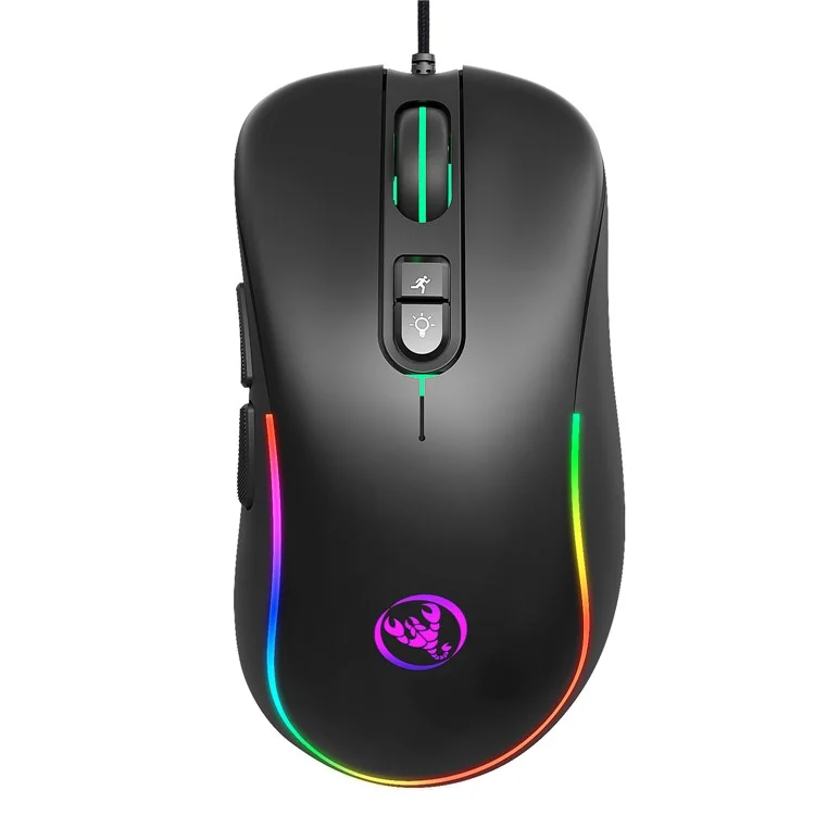 HXSJ J300 RGB Lighting Programmable Gaming Mouse[7 Buttons]