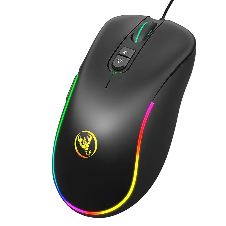 HXSJ J300 RGB Lighting Programmable Gaming Mouse[7 Buttons]