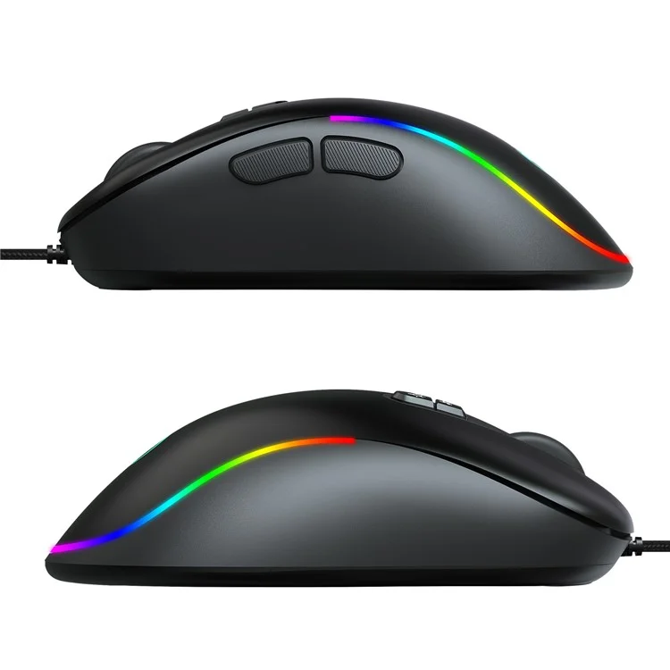 HXSJ J300 RGB Lighting Programmable Gaming Mouse[7 Buttons]