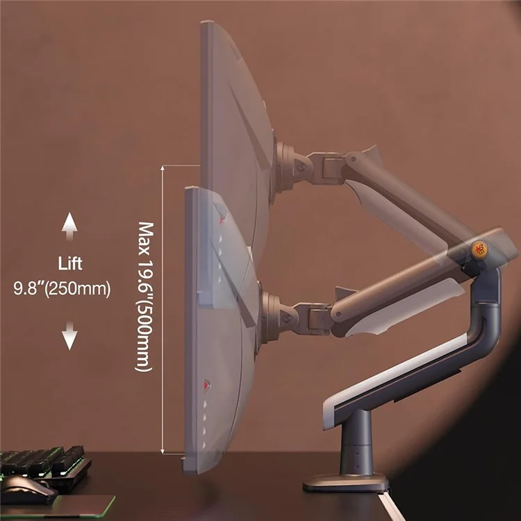 NORTH BAYOU A5 27-50 Inch Flat Ultrawide Curved Monitors Bracket Ergonomic Gaming Monitor Arm VESA Mount