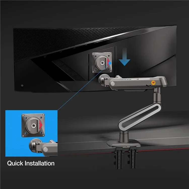 NORTH BAYOU A6 27-50 Inch Monitors Ergonomic Stand Flat Ultrawide Curved Display Gaming Monitor Mount Bracket