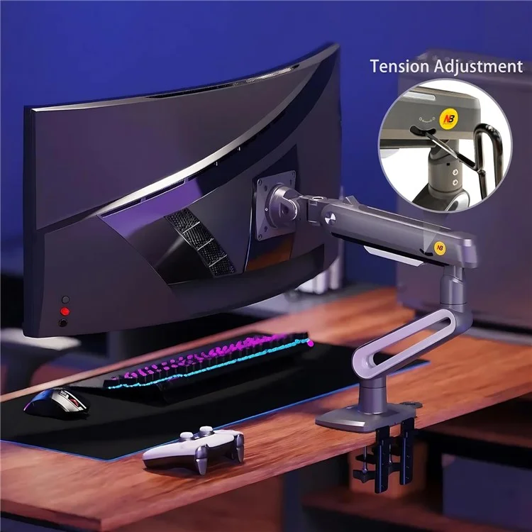 NORTH BAYOU A6 27-50 Inch Monitors Ergonomic Stand Flat Ultrawide Curved Display Gaming Monitor Mount Bracket