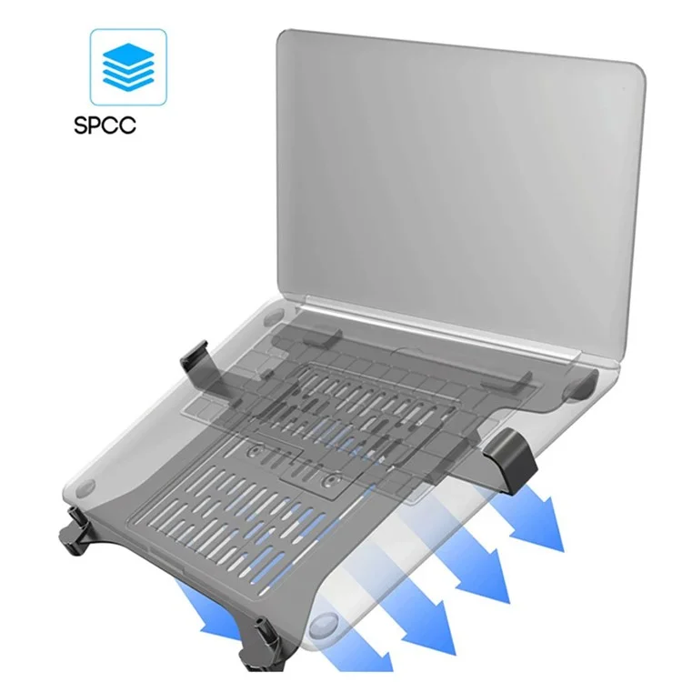 NORTH BAYOU F80-FP Soporte para Portátil Ajustable en Altura para Escritorio para Portátiles de 17-30 Pulgadas - Negro