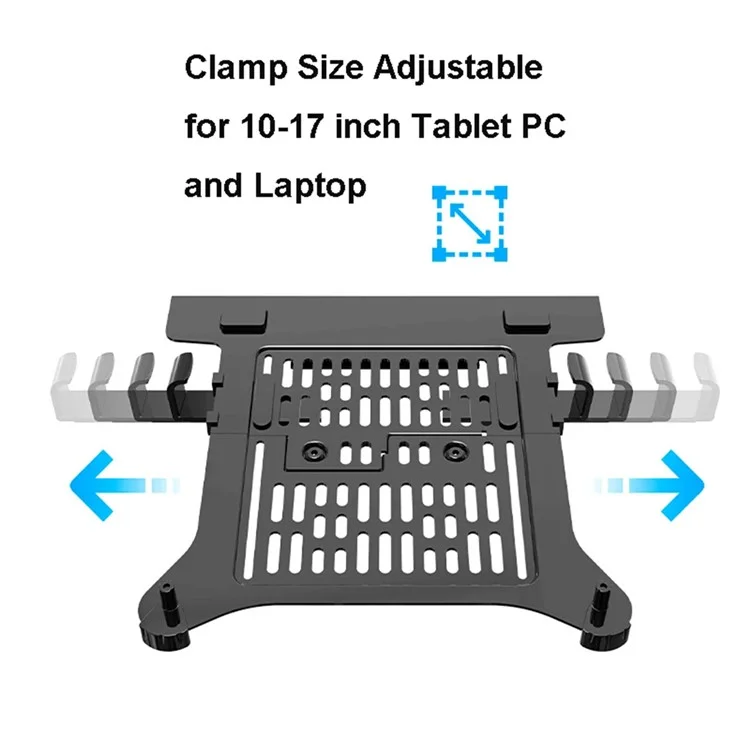 NORTH BAYOU F80-FP Soporte para Portátil Ajustable en Altura para Escritorio para Portátiles de 17-30 Pulgadas - Negro