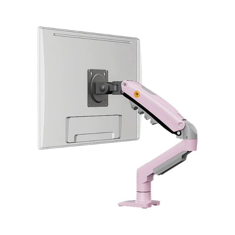 NORTH BAYOU F80 Monitor Arm 17-30 Inch Displays Adjustable Height Mechanical Desk Mount Stand - Pink