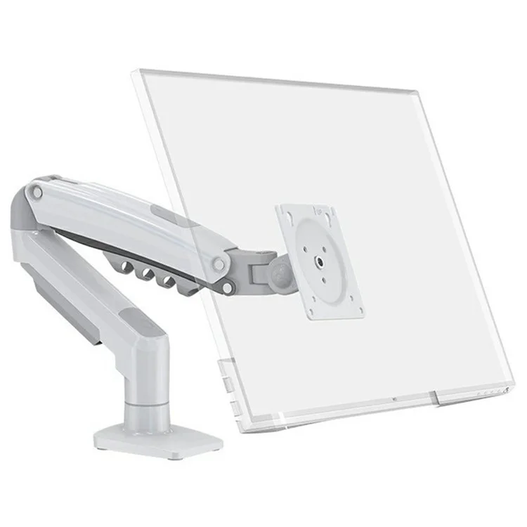 NORTH BAYOU F80 Monitor Arm 17-30 Inch Displays Adjustable Height Mechanical Desk Mount Stand - White