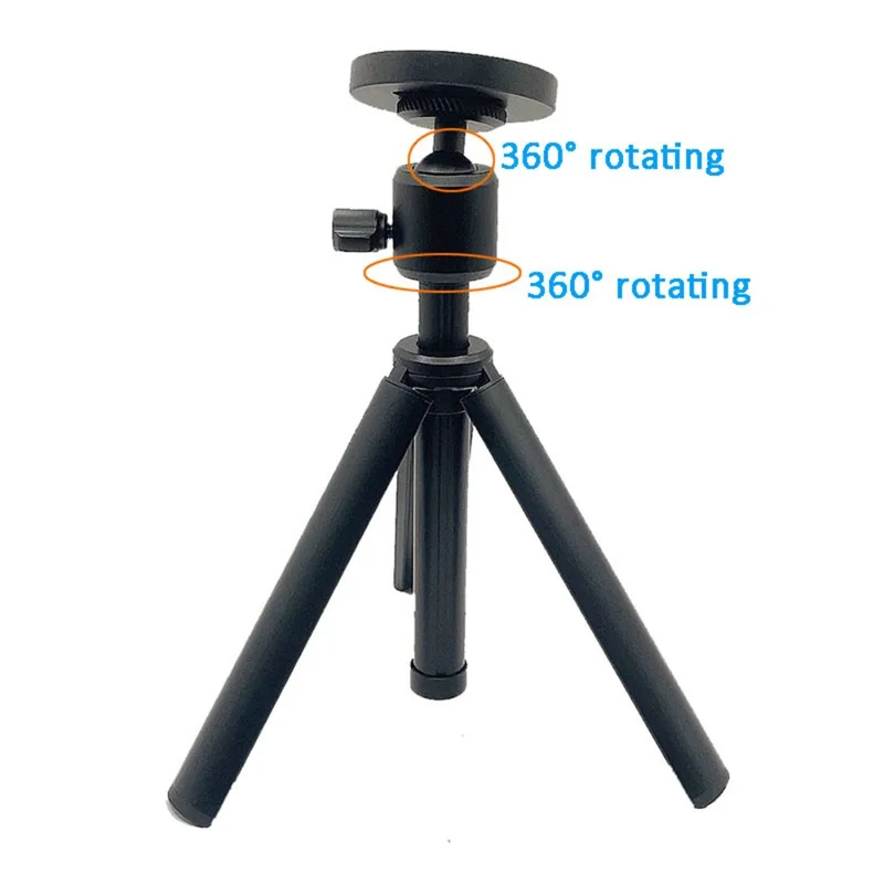 Support de Trépied de Bureau Magnétique Réglable en Hauteur Pliable pour Téléphone et Tablette