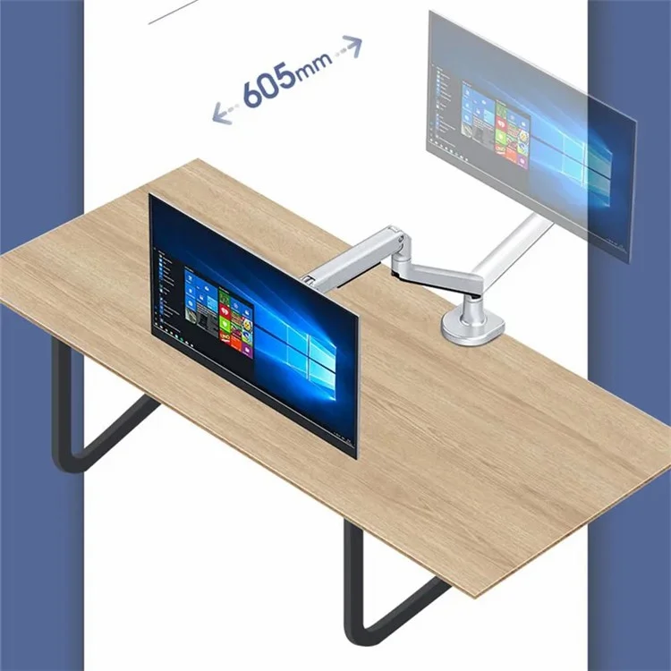 Newssence V8 Desk Mount Monitor Aluminiumlegierung Bracket Einstellbarer 17-38-zoll-computer Monitorhalter