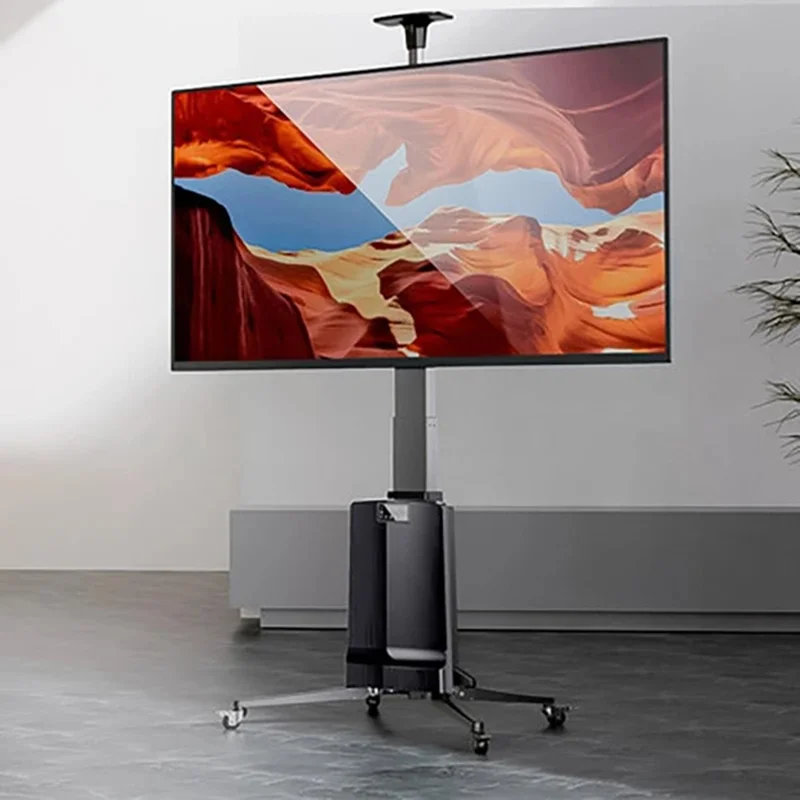 NORTH BAYOU TW85 Remote Control Electric Lift TV Trolley Mount for 55-85 Inch LED LCD TVs - AU Plug
