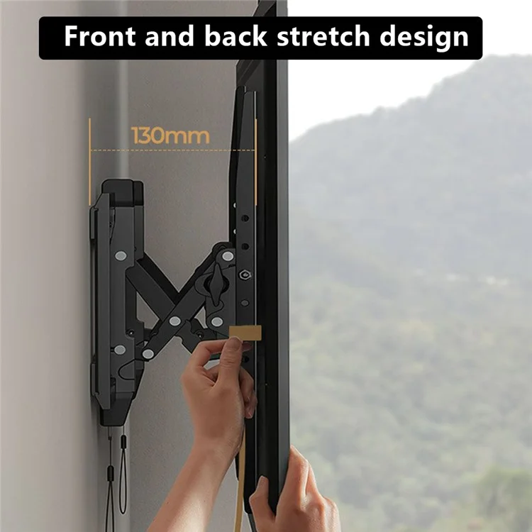 NORTH BAYOU DF80-T Universal 65-90 inch TV Wall Mount Bracket Angle Adjustable Television Holder